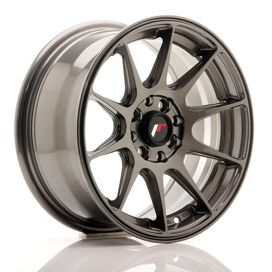 LLANTA JAPAN RACING JR11 15''X7 ET 30 4X108 4X100 CB 67,1 GRIS PULIDO