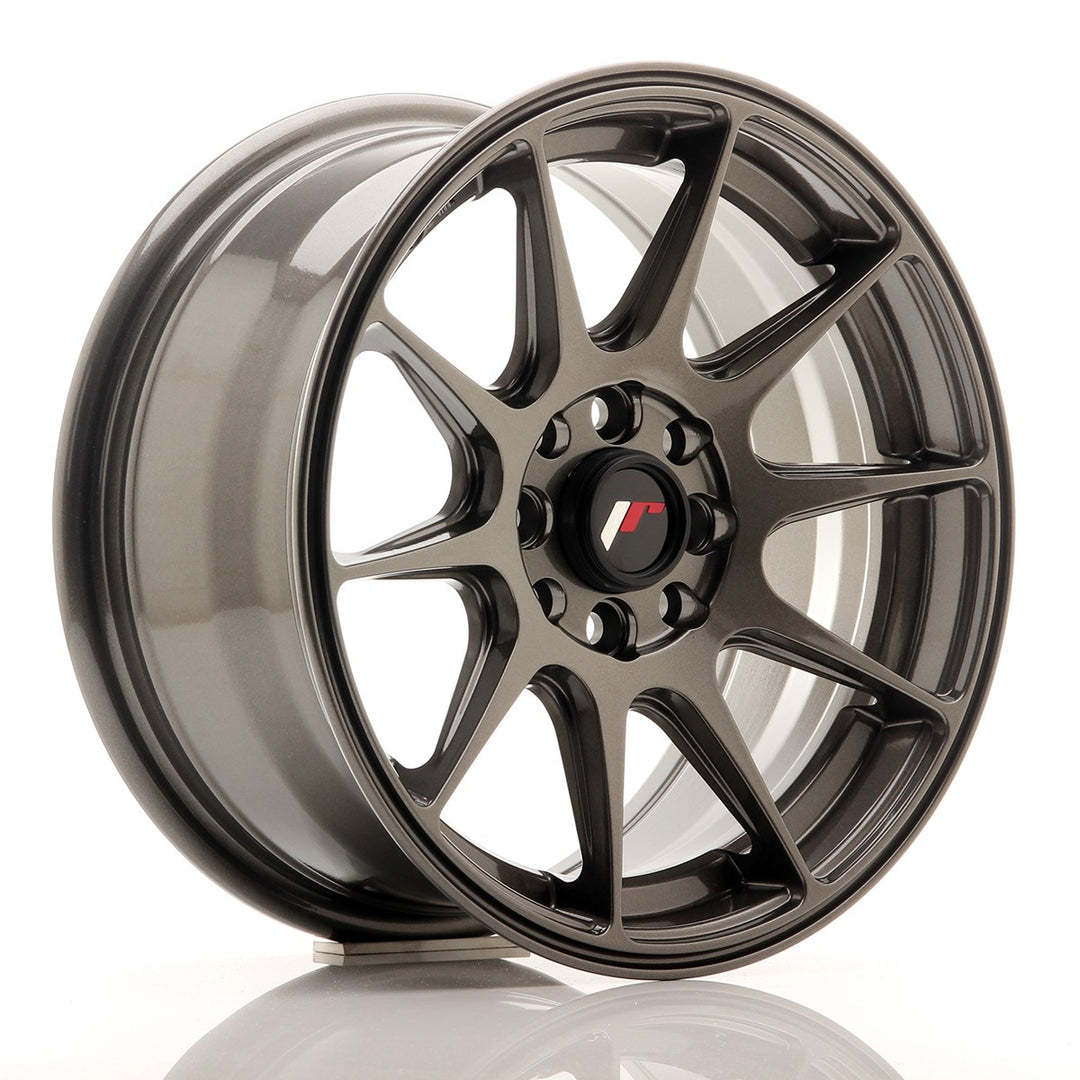 LLANTA JAPAN RACING JR11 15''X7 ET 30 4X114,3 4X100 CB 67,1 GRIS PULIDO