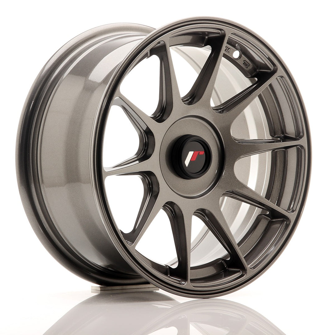 LLANTA JAPAN RACING JR11 15''X7 ET 30 BLANK CB 67,1 GRIS PULIDO