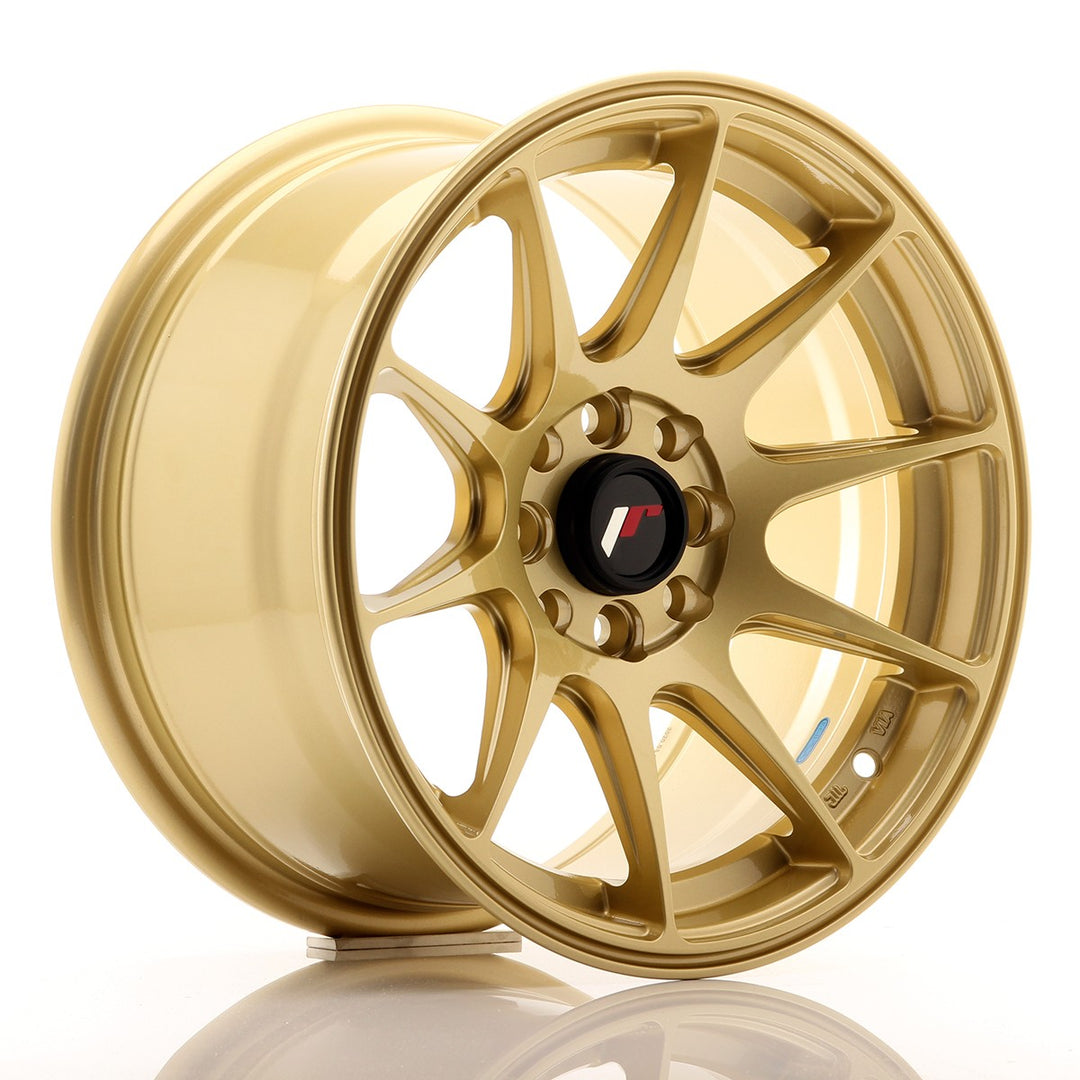 LLANTA JAPAN RACING JR11 15''X8 ET 25 4X100 4X108 CB 67,1 GOLD