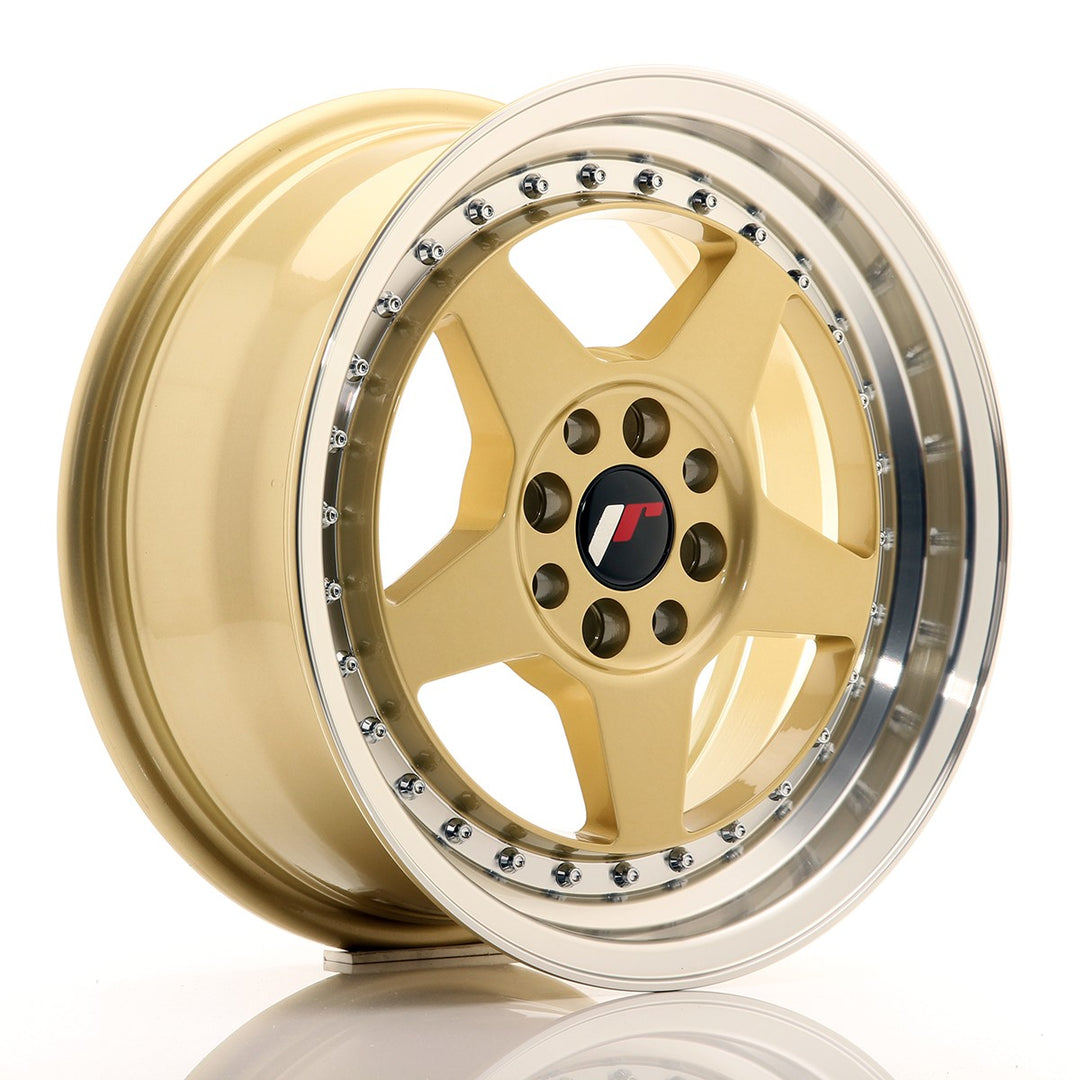 LLANTA JAPAN RACING JR6 15''X7 ET 25 4X100 4X108 CB 67,1 GOLD