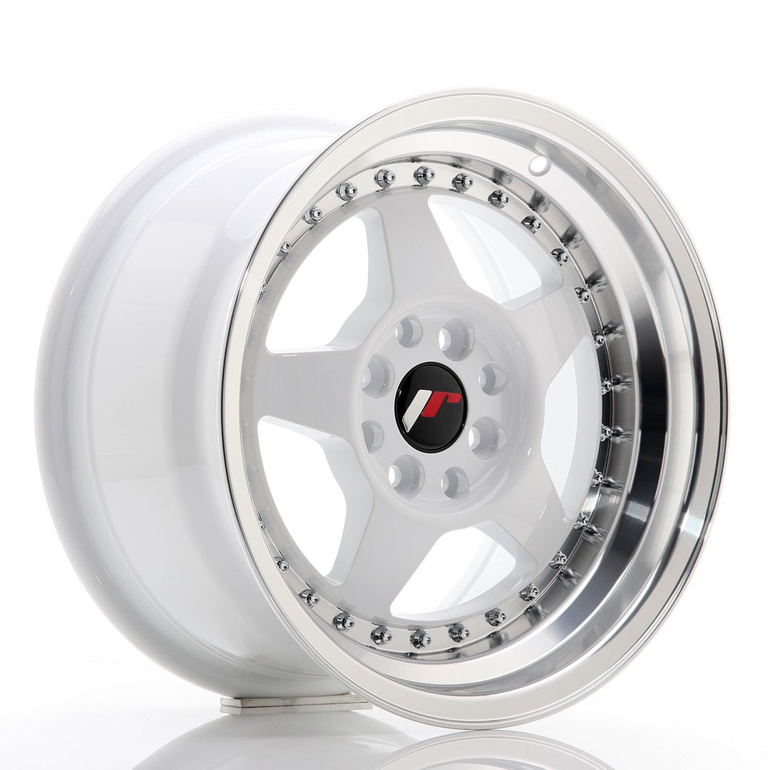 LLANTA JAPAN RACING JR6 15''X8 ET 25 4X100 4X108 CB 67,1 BLANCO