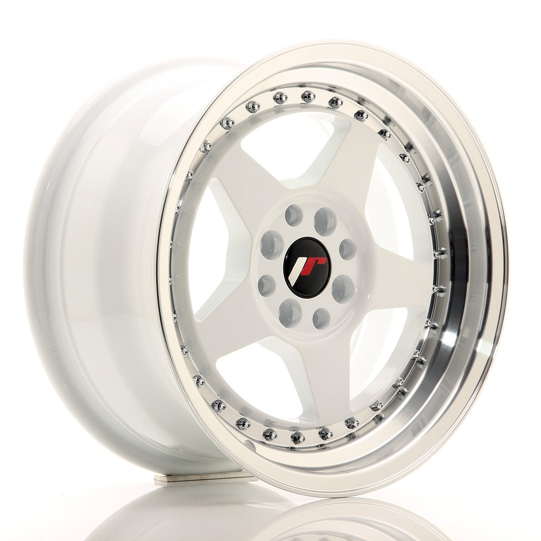 LLANTA JAPAN RACING JR6 16X8 ET 25 4X100 4X108 CB 67,1 BLANCO