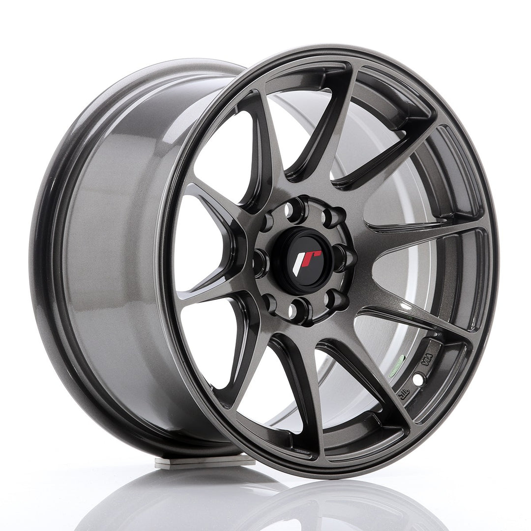 LLANTA JAPAN RACING JR11 15''X8 ET 25 4X100 4X114,3 CB 67,1 GRIS PULIDO