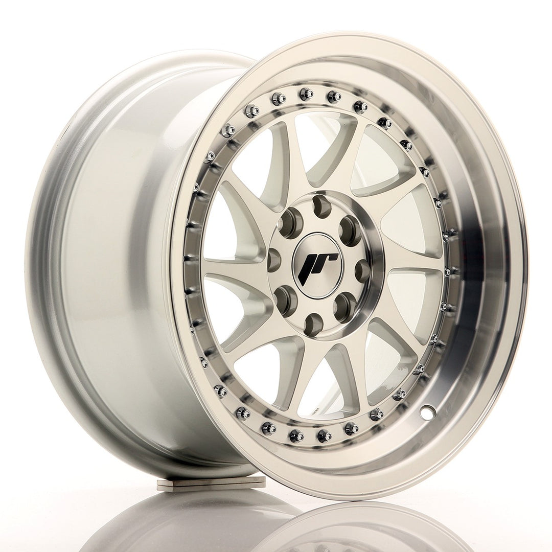 LLANTA JAPAN RACING JR26 15''X8 ET 25 4X108 4X100 CB 67,1 SILVER