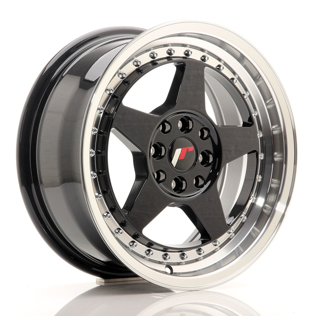 LLANTA JAPAN RACING JR6 15''X7 ET 25 4X108 4X100 CB 67,1 NEGRO