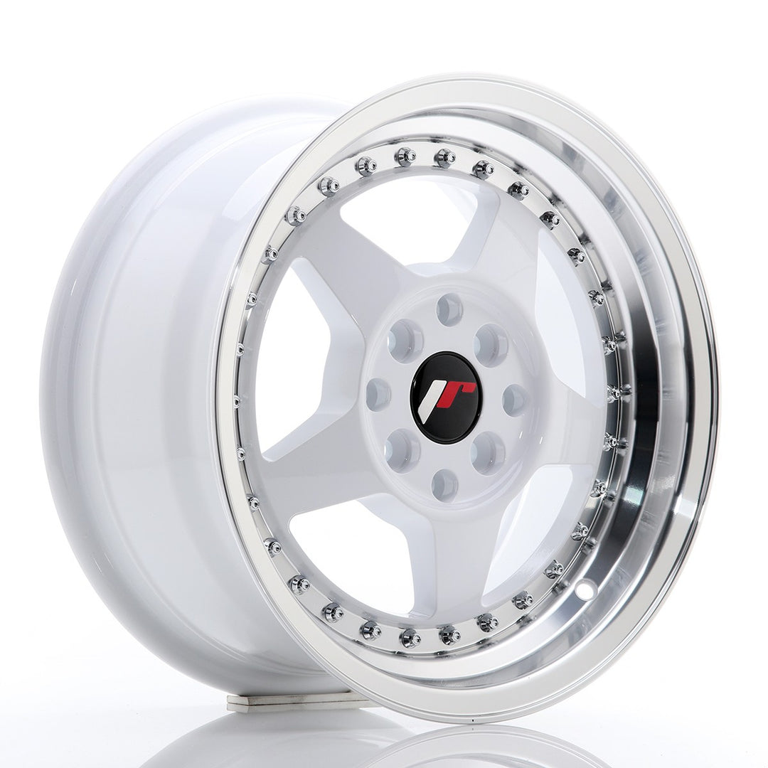 LLANTA JAPAN RACING JR6 15''X7 ET 25 4X108 4X100 CB 67,1 BLANCO
