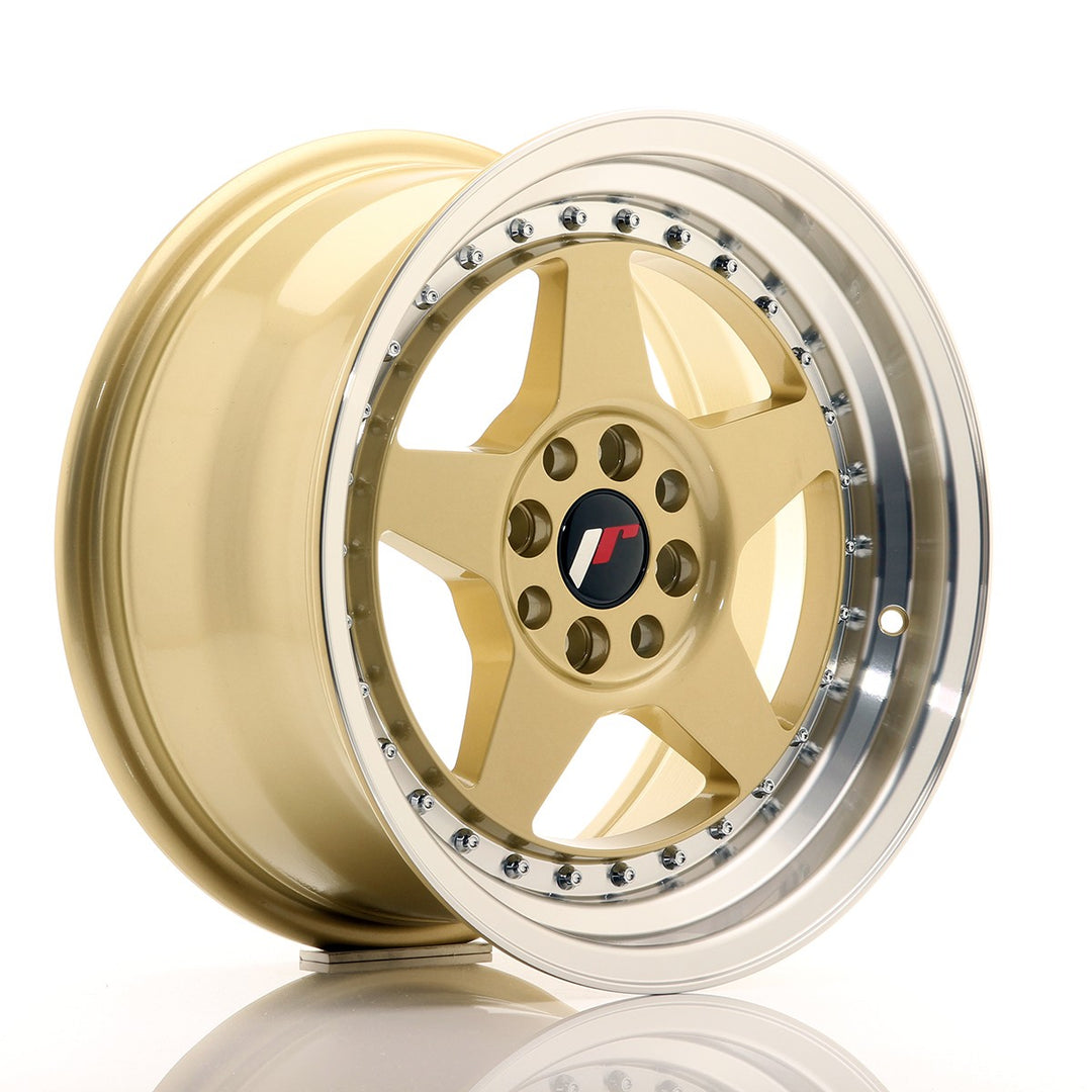 LLANTA JAPAN RACING JR6 16X8 ET 25 4X108 4X100 CB 67,1 GOLD