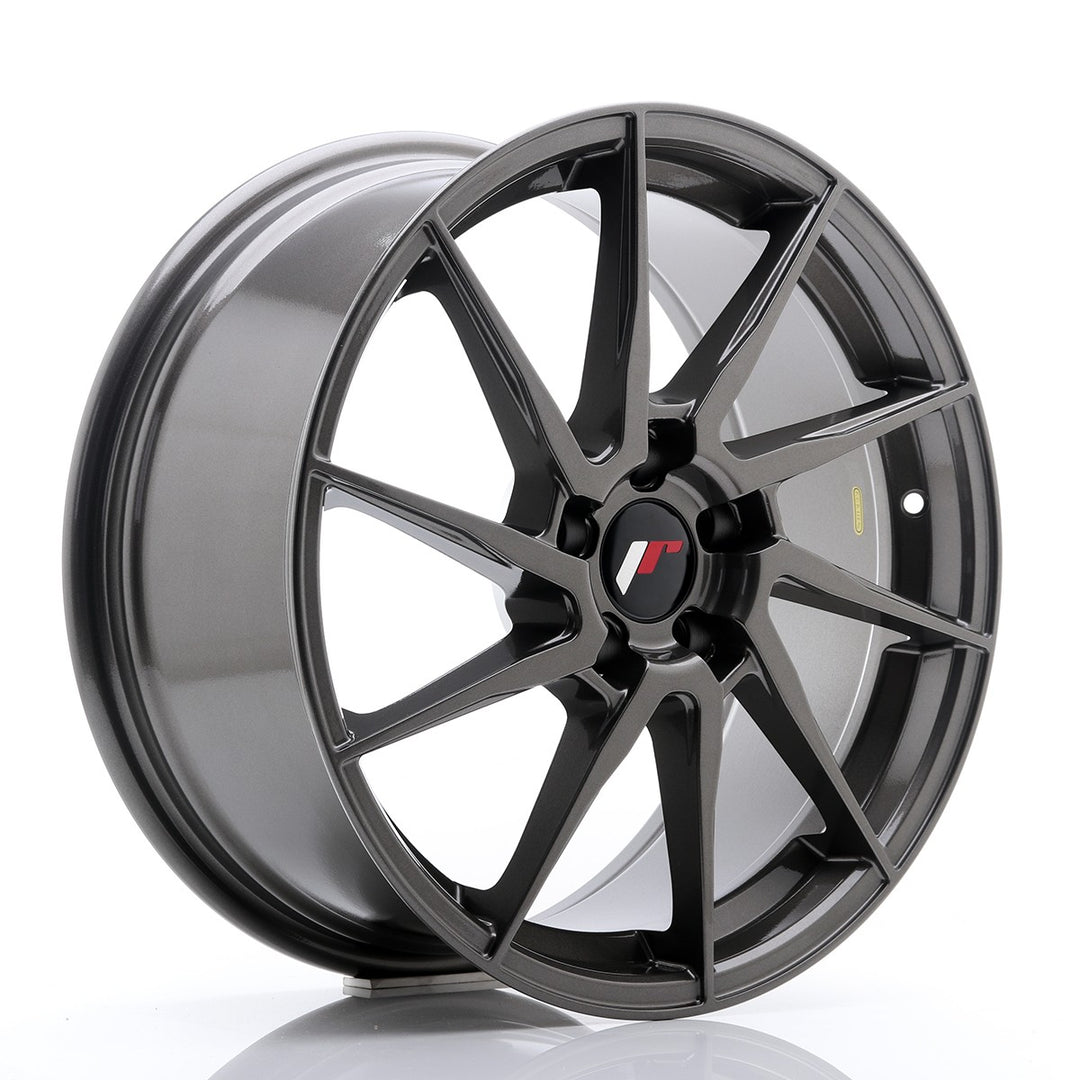 LLANTA JAPAN RACING JR36 18X8 ET 45 5X112 CB 66,6 GRIS PULIDO