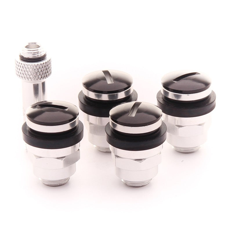 SET VALVULAS ALUMINIO JR V1 - BLACK
