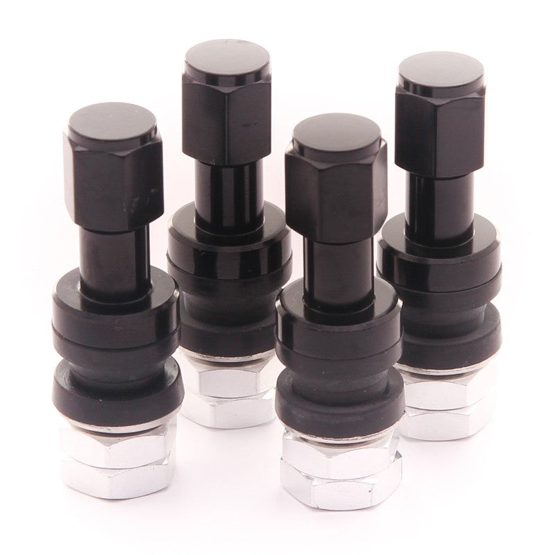 SET VALVULAS ALUMINIO V2 - BLACK