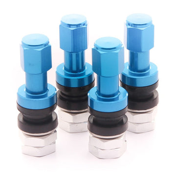 Japan Racing SET VALVULAS ALUMINIO V2 - BLUE