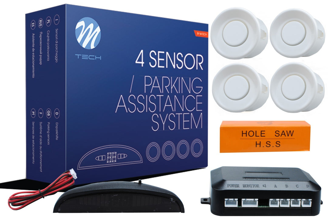 CP4 PARKING SENSORS WITH LED DISPLAY - WHITE