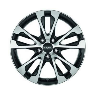 LLANTA RONAL R61 7.5X17 ET48 112X5 66.5 NEGRO MATE