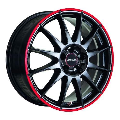 RONAL R54 MCR 7.0X16 ET25 108X4 65.1 BLACK-RED WHEEL