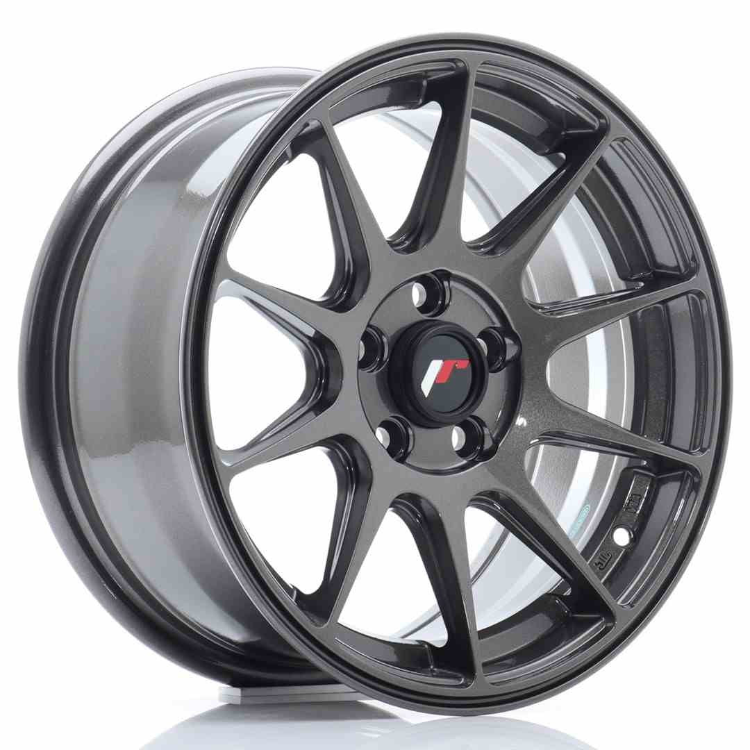 LLANTA JAPAN RACING JR11 15X7 ET30 5X100 HYPER GREY