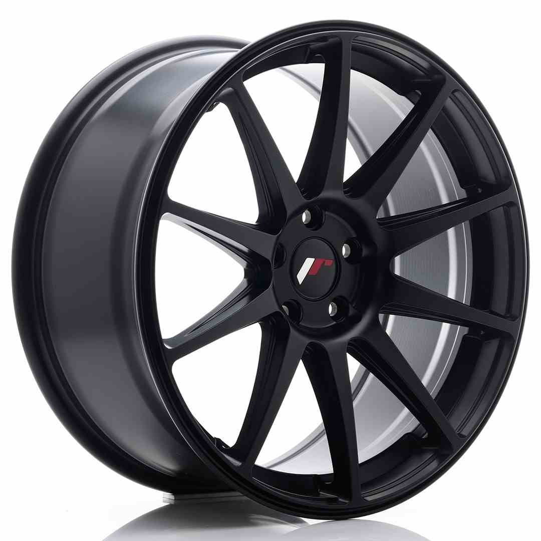 JAPAN RACING JR11 19X8.5 ET40 5X114.3 MATTE BLACK WHEEL