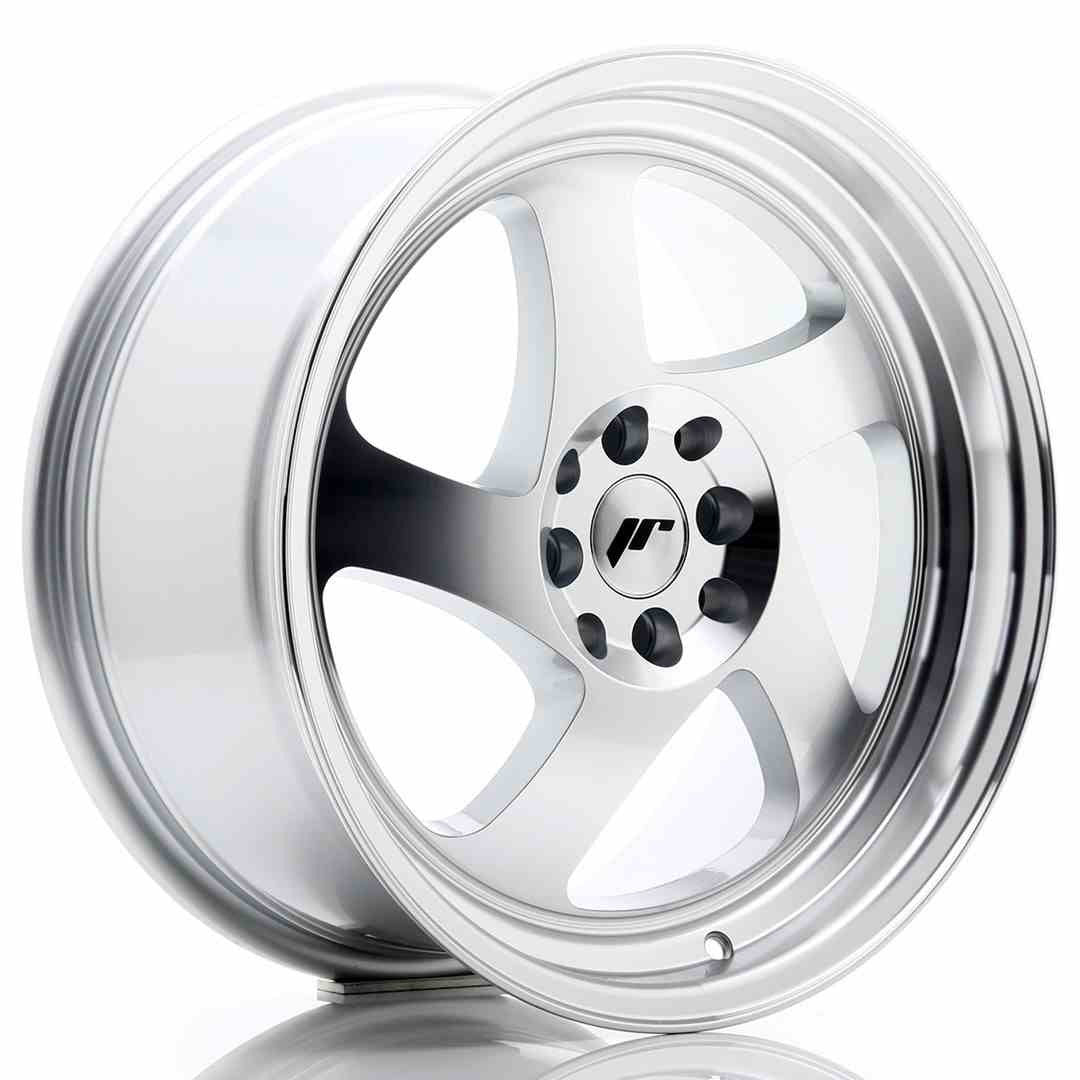 JAPAN RACING JR15 17X8 ET35 5X108/114.3 MACHINED SILVER RIM