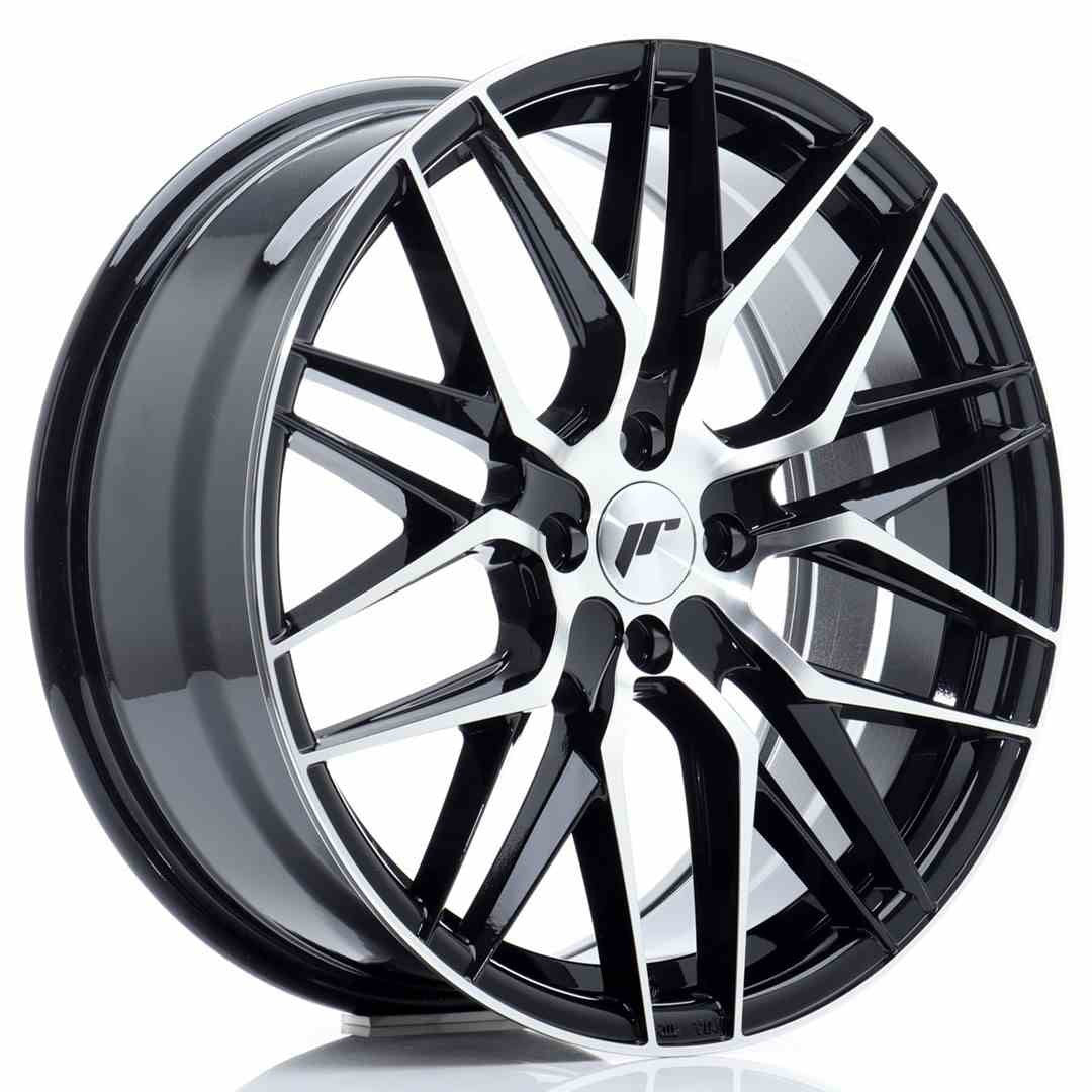 LLANTA JAPAN RACING JR28 18X7,5 ET40 4X100 NEGRO BRILLANTE MACHINED FACE