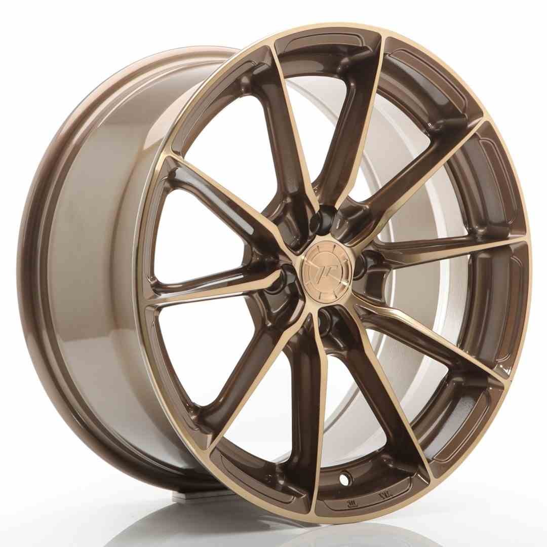LLANTA JAPAN RACING JR37 17X8 ET40 4X100 BRONCE PLATINO