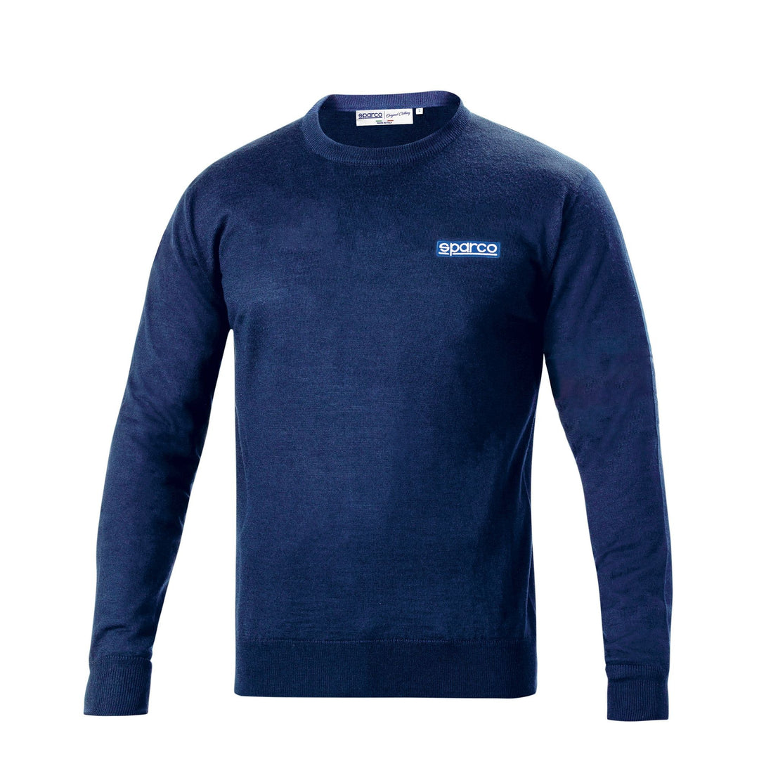 SUDADERA DE LANA CON CUELLO REDONDO SPARCO TALLA M AZUL