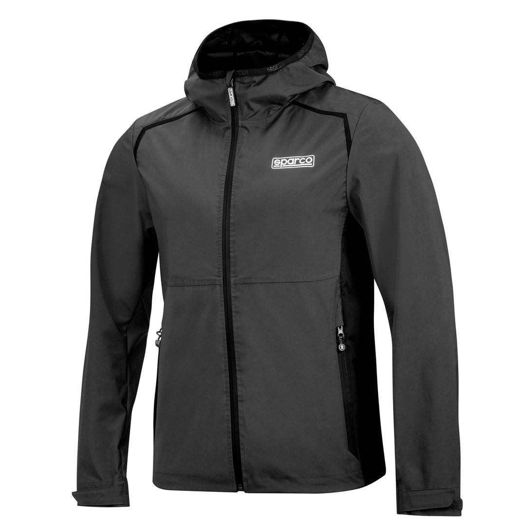 CHAQUETA CORTAVIENTOS TALLA XS GRIS/NEGRO