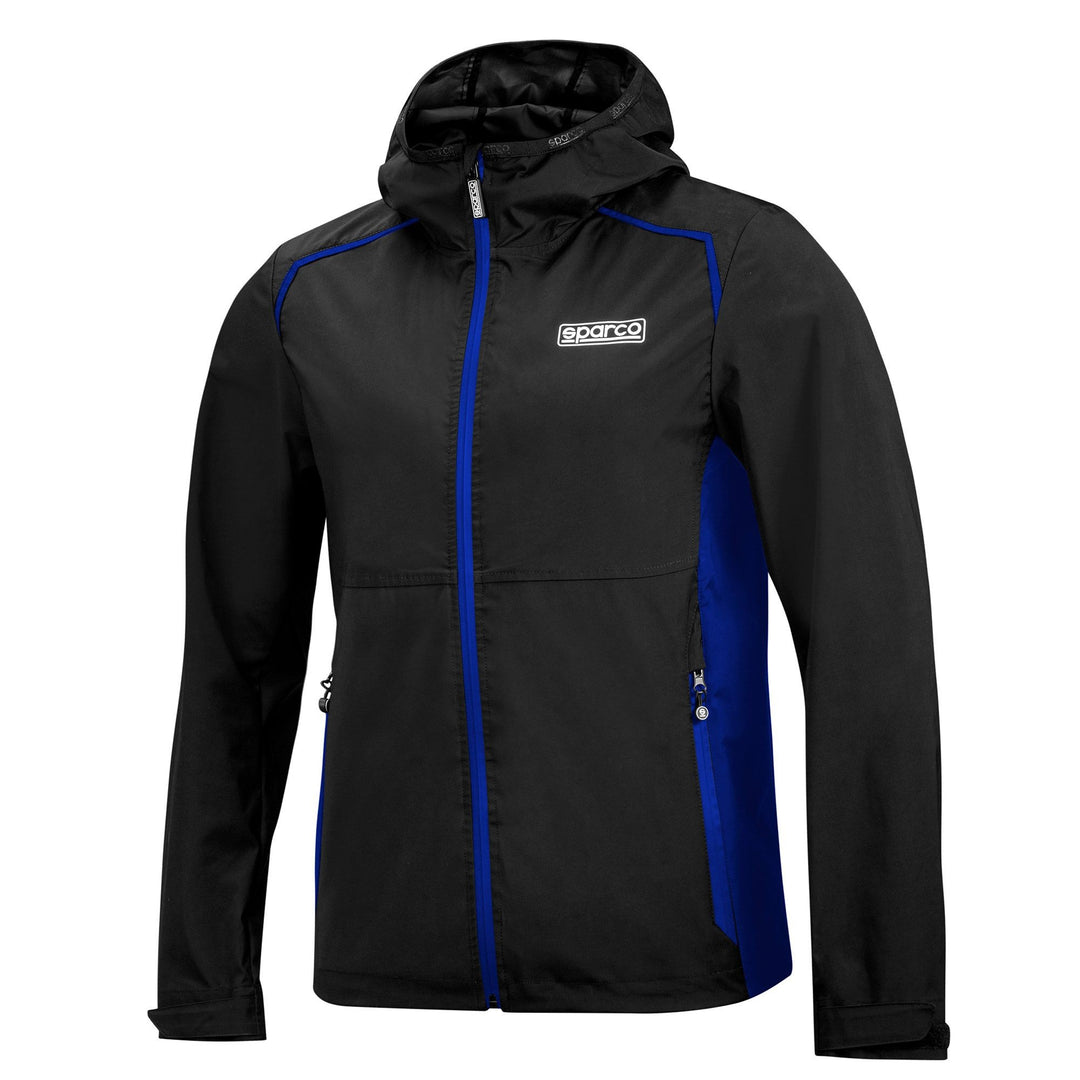 CHAQUETA CORTAVIENTOS TALLA M NEGRO/AZUL