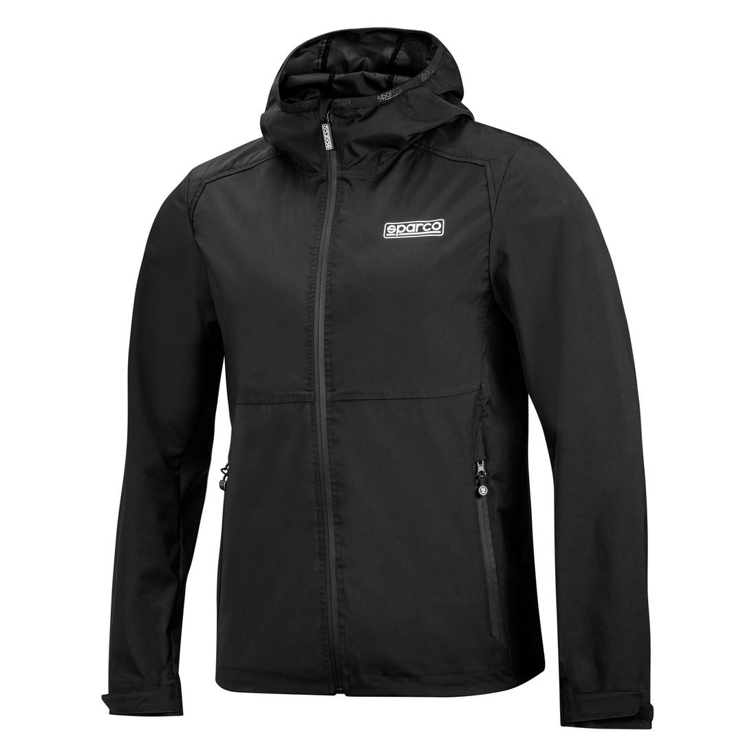 CHAQUETA CORTAVIENTOS TALLA XXL NEGRO/AZUL