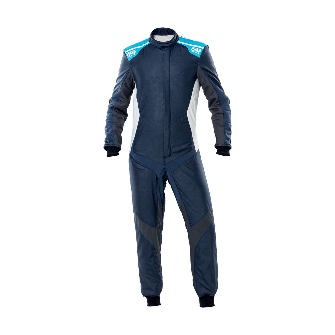 ONE EVO RENNKOMBI MARINEBLAU/CYAN GRÖSSE 62 FIA 8856-2018