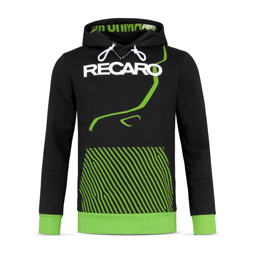 SUDADERA CON CAPUCHA DINÁMICA, NEGRA, L