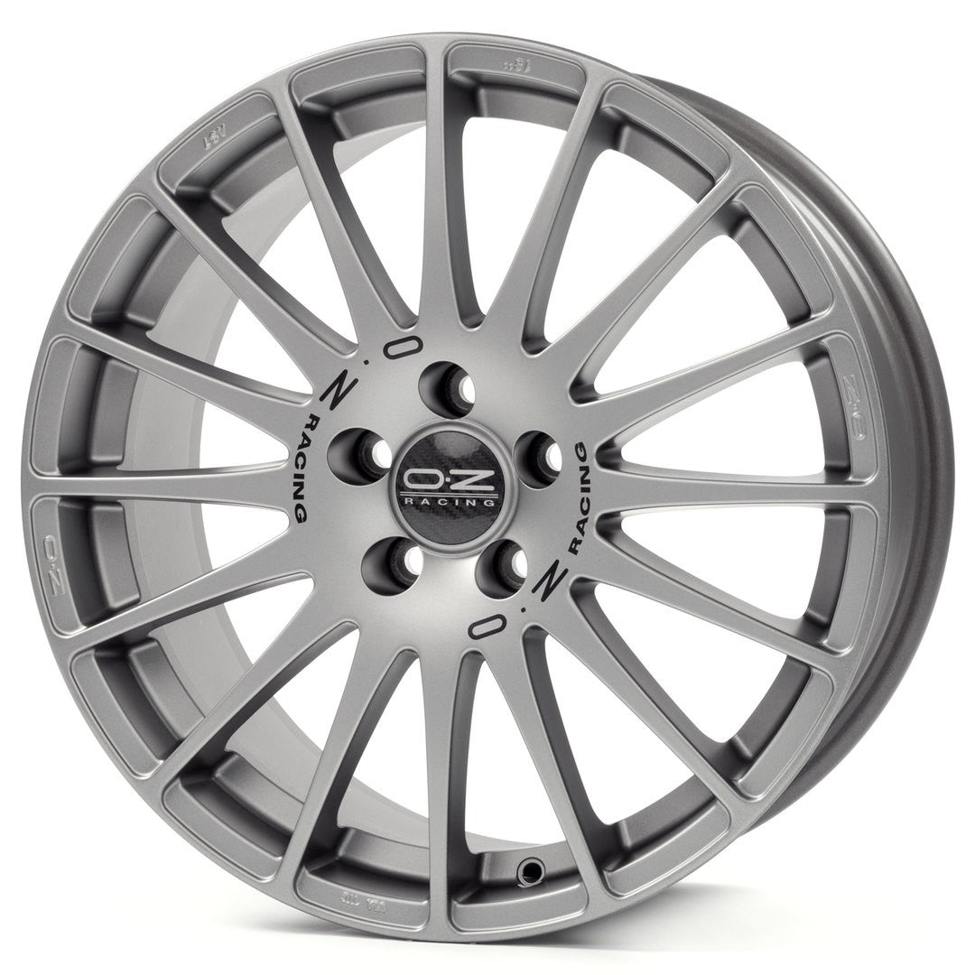 SUPERTURISMO GT RIM 7.5x17 5x112 ET 35 GRIGIO CORSA BLACK LETTERING