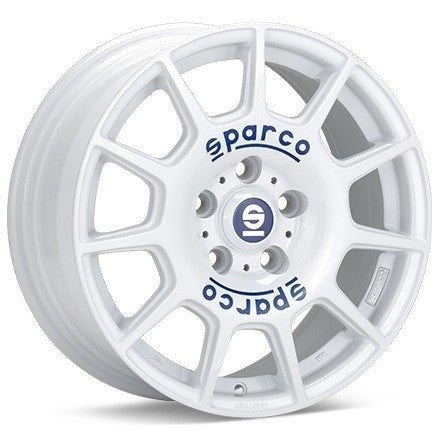 LLANTA SPARCO TERRA 7,5x17 5x114,30 ET 45 BLANCO BLUE LETTERING