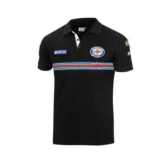 POLO REPLICA MARTINI-R TALLA 5XXL NEGRO