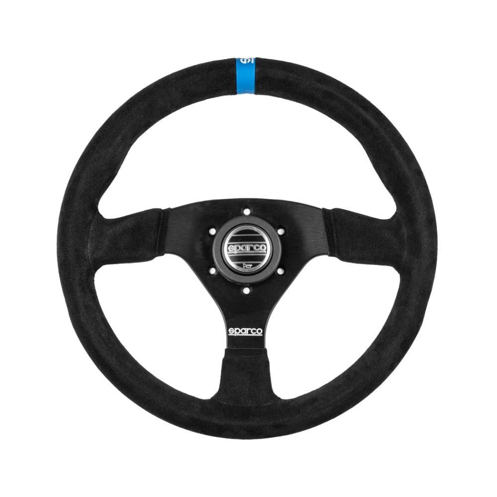 VOLANTE MOD.383 CUERO PERFORADO COSIDO ROJO