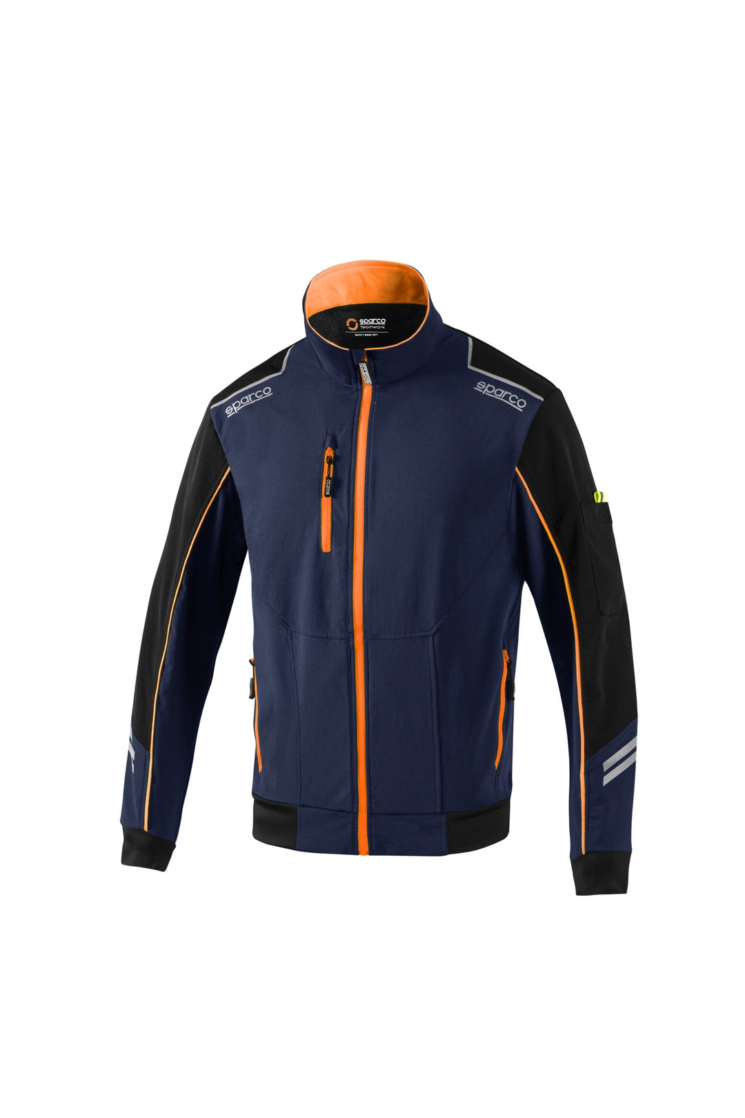CHAQUETA SPARCO LIGHT-SHELL TECH TALLA XS AZUL MARINO/NARANJA