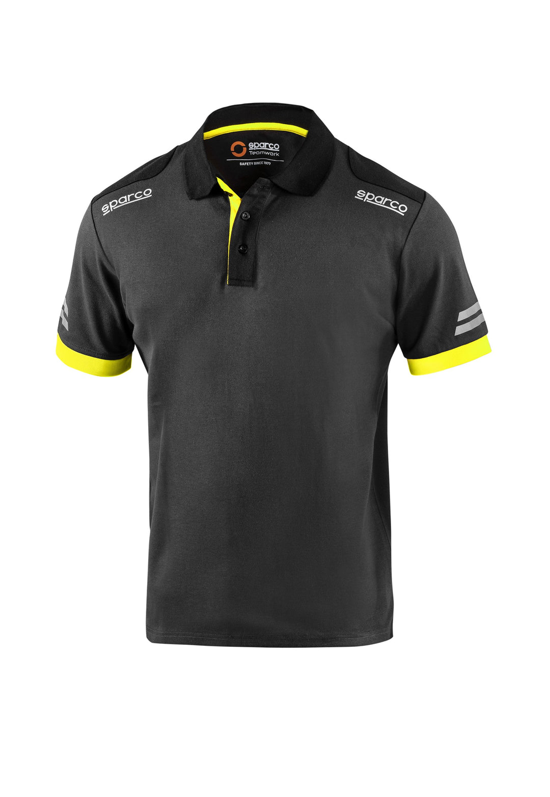 POLO SPARCO TECH TALLA XS GRIS/AMARILLO