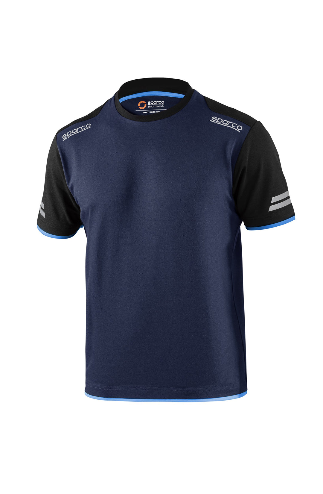 CAMISETA SPARCO TECH TALLA XS AZUL MARINO/AZUL
