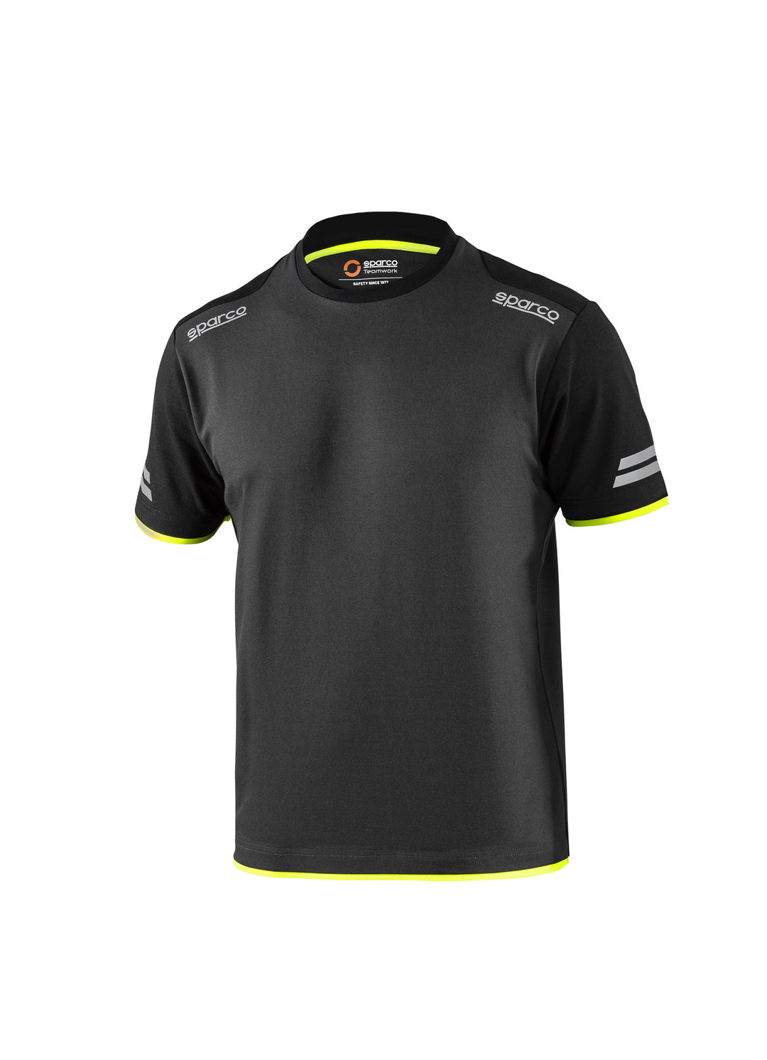 CAMISETA TW TALLA XL GRIS/AMARILLO FLUO