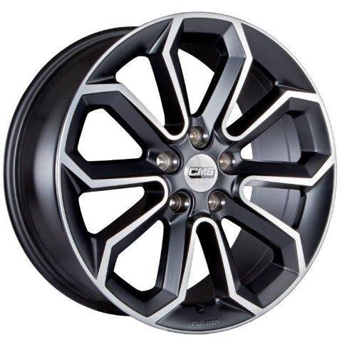 LLANTA CMS 8x18 ET47 5x108 63.4 NEGRO DIAMANTE MATE