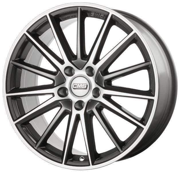 LLANTA CMS 8x18 ET40 5x112 66.5 GRIS BRILLANTE DIAMANTE