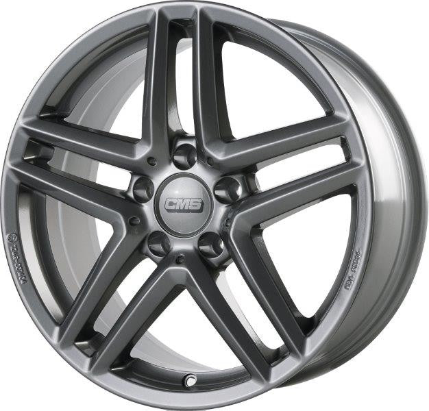 LLANTA CMS 8x18 ET43 5x112 66.5 TITANIO BRILLANTE