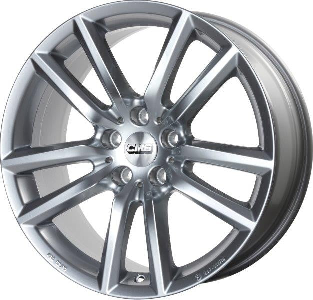 LLANTA CMS 8x18 ET40 5x112 66.5 PLATA CARRERA