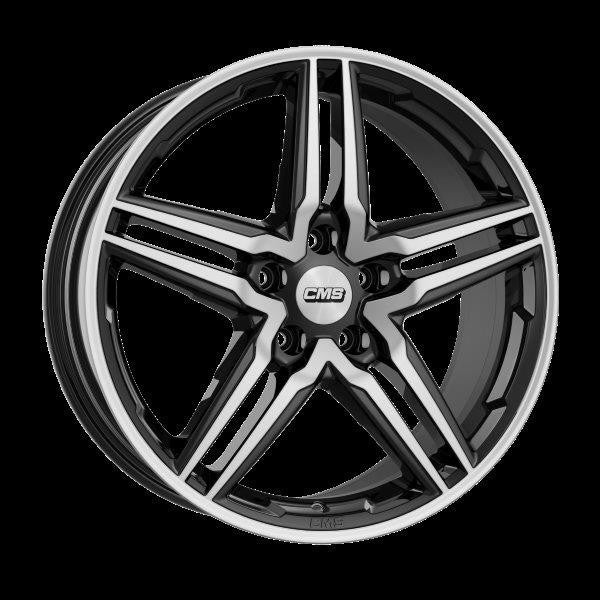 LLANTA CMS 8x18 ET45 5x114,3 66.1 NEGRO DIAMANTE BRILLANTE