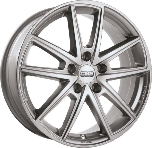 LLANTA CMS 7x17 ET45 5x112 57.1 PLATA CARRERA
