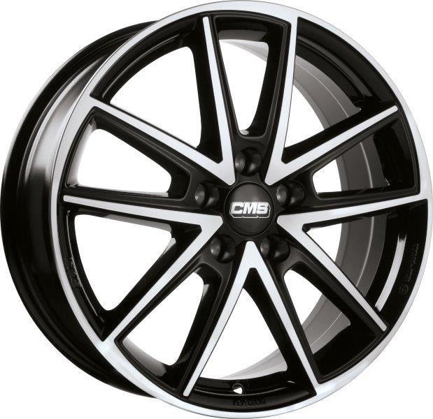 LLANTA CMS 8x18 ET40 5x114,3 67.2R NEGRO DIAMANTE BRILLANTE