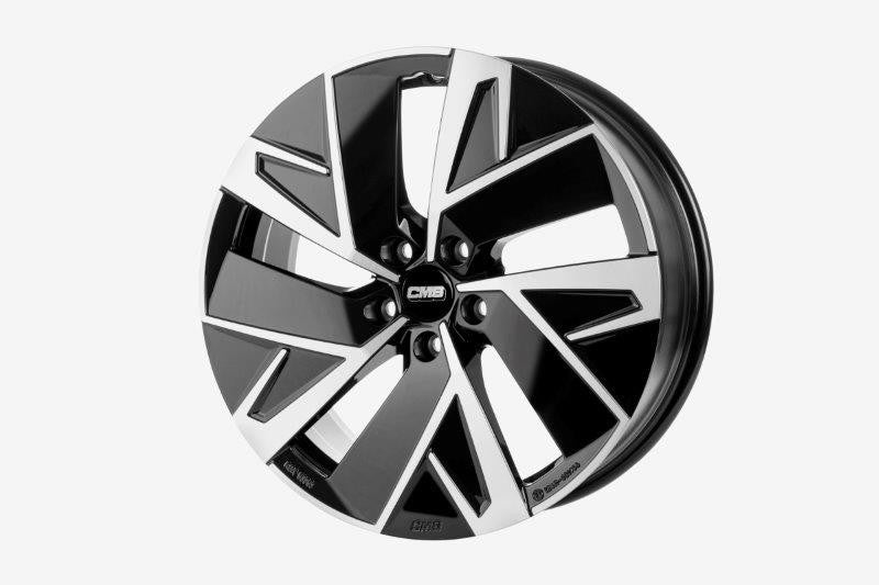 CMS 7.5x19 ET49.5 5x114.3 67.2R BLACK BRILLIANT DIAMOND WHEEL
