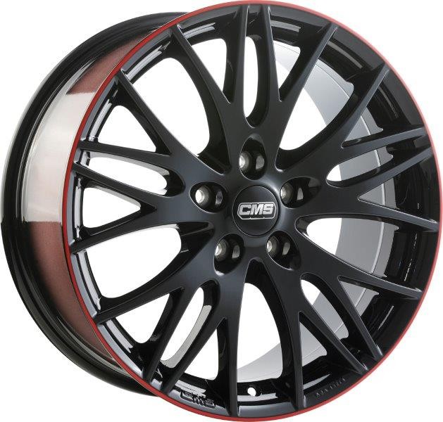 LLANTA CMS 8x18 ET45 5x108 67.2R ROJO OSCURO BRILLANTE