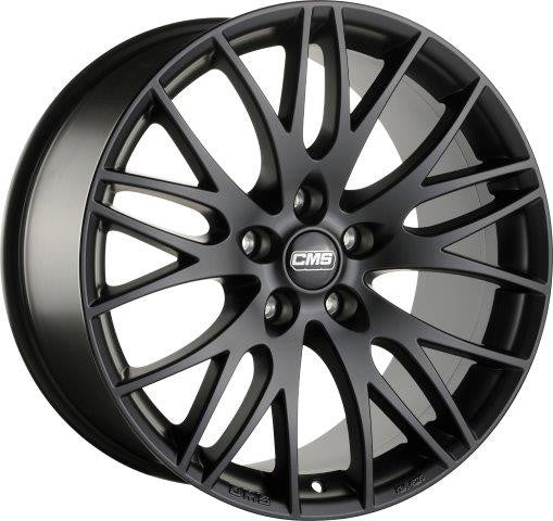 LLANTA CMS 9x19 ET35 5x112 66.5 NEGRO MATE COMPLETO