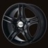 LLANTA CMS 7x16 ET35 4x100 67.1R NEGRO MATE COMPLETO