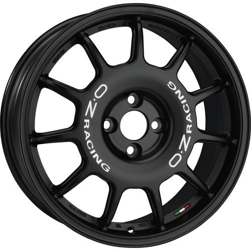 Felge OZ RACING LEGGENDA 7X17 ET30 4X100 MATT SCHWARZ WEISSE BESCHRIFTUNG